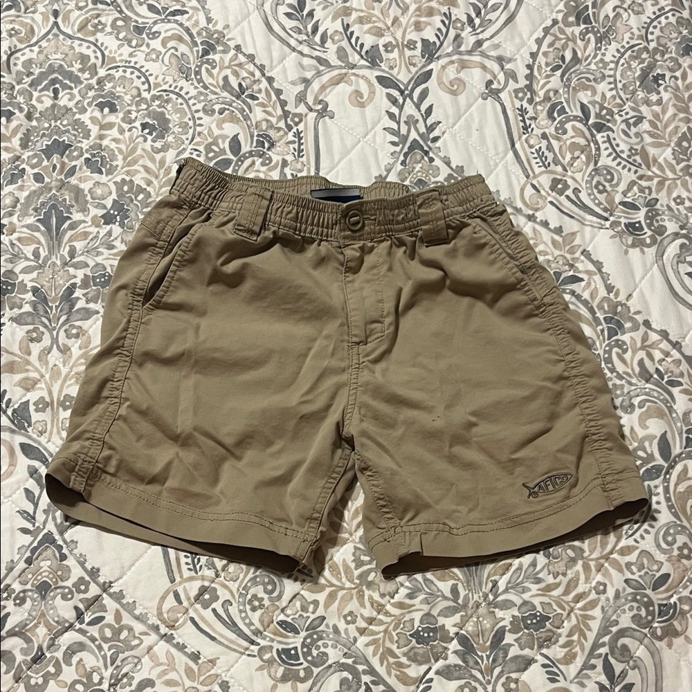 AFTCO Kid’s Khaki Cargo Shorts